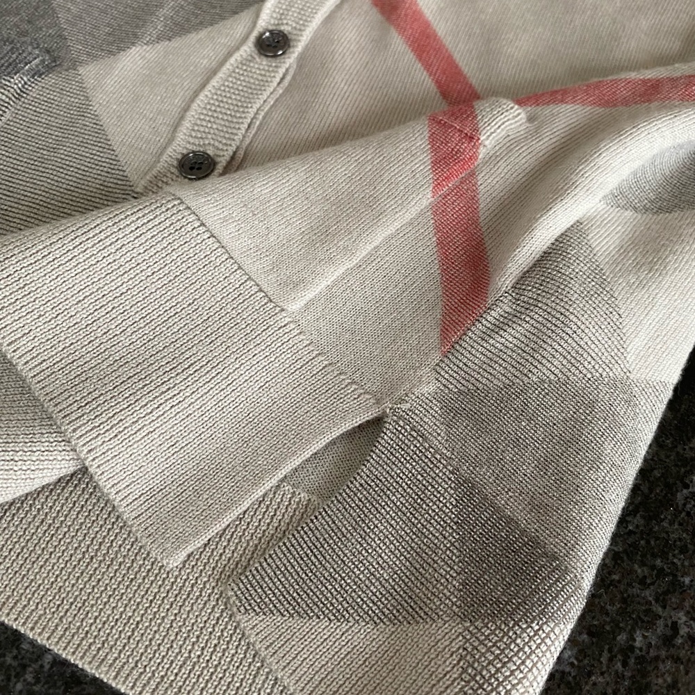 Burberry Classic Check Wool/Cashmere Cardigan - Picture 6 of 9